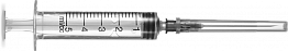 Шприц SFM 5 мл 3-х комп., одноразовый стерильный с иглой  0,70х40 22G "