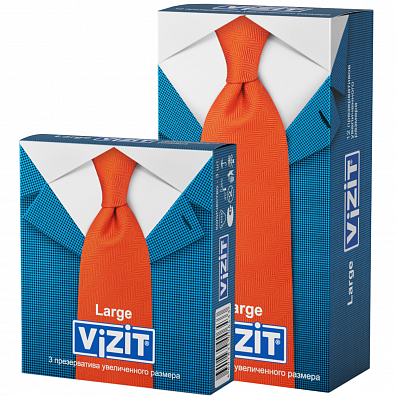 VIZIT Large Увеличенного размера {{презервативы}}