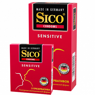 SICO Sensitive Контурные анатомической формы {{Презервативы}}