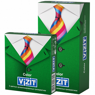VIZIT Color Цветные ароматизированные {{презервативы}}