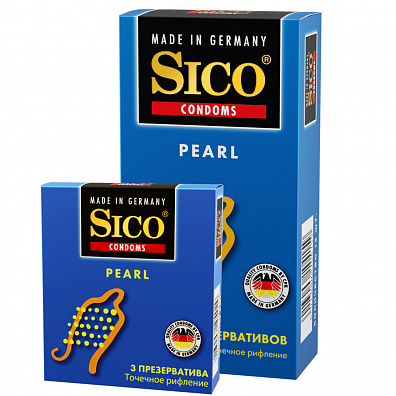 SICO Pearl Точечное рифление {{Презервативыl}}